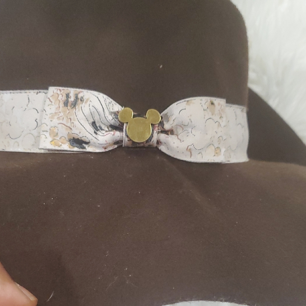 Disney Park  Brown and Cream Fedora Hat - Picture 3 of 10